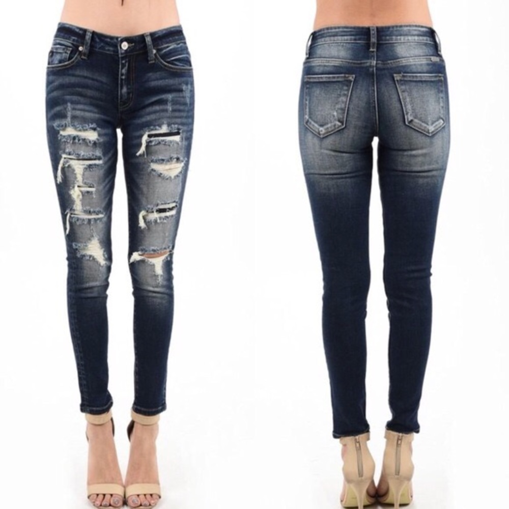 😍5 ⭐️ Mid-Rise Ankle Skinny Stretch - Jeans